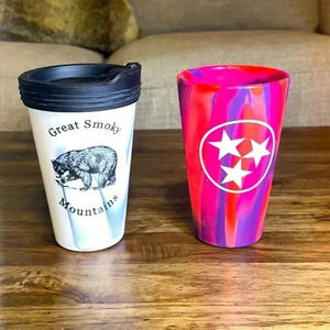 sili pint bundle of 2 16oz cups Tennessee Tristar / Gatlinburg, TN great smokies